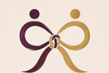 The Marriage Knot: an intertwined ribbon-like knot between two figures