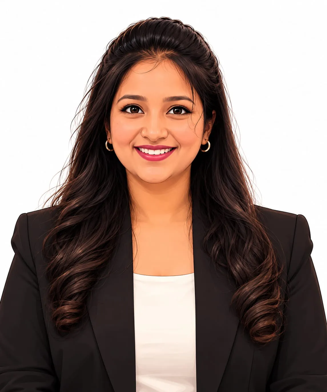 Illustrated portrait of Ramankita